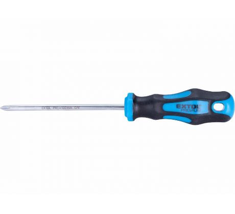 Skrutkovač krížový PH, magnetický, PH1 x 100mm, CrV, EXTOL PREMIUM