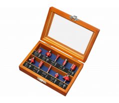 Profilové frézy HSS s SK plátkami, 10-dielna sada, EXTOL PREMIUM