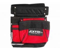 Vrecko na náradie jednodielne s opaskom, 3 vrecká, nylónové, EXTOL PREMIUM