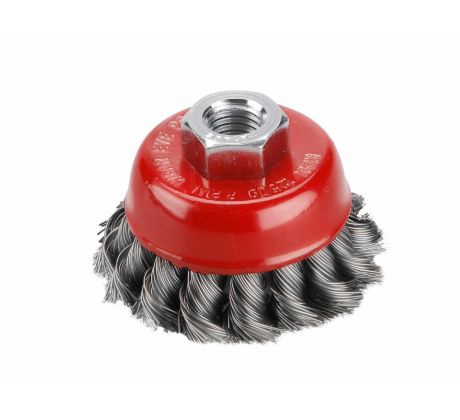 Kartáč hrnčekový M14 vrkočový, Ø65mm, EXTOL CRAFT