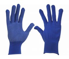 Rukavice polyester, PVC terčíky, 9", EXTOL CRAFT