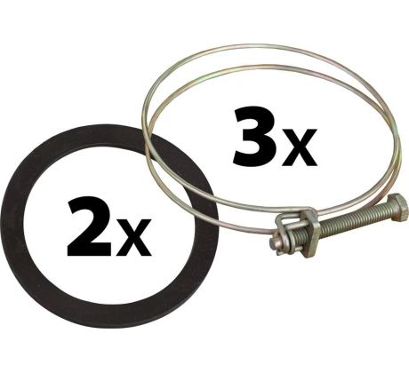 Spony hadicové + tesnenia, 79-85mm