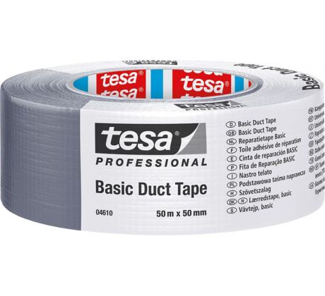 Páska lepiaca textilná 4610, 50mmx25m, nosič textil, sivá, Tesa