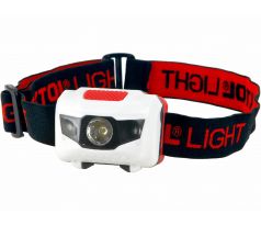 Čelovka 1W + 2LED, 4 režimy svietenia, max. dosvit 15m, ABS plast, EXTOL LIGHT