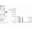 Sada nástrčných a zástrčných kľúčov, 1/4", 57ks, CrV, EXTOL PREMIUM