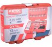 Sada nástrčných a zástrčných kľúčov, 1/4", 57ks, CrV, EXTOL PREMIUM