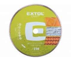 Kotúč rezný diamantový plný, 230mm, EXTOL CRAFT