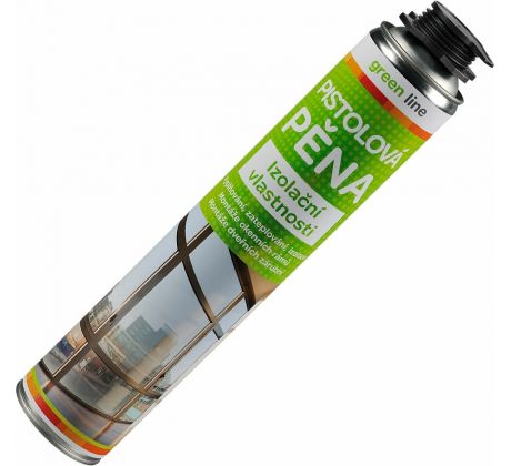 Pena montážna polyuretánová pištoľová, objem 750ml, Den Braven