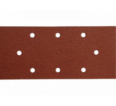 Brúsny papier na suchý zips 10ks, 8 otvorov, 93x190mm, P80, EXTOL PREMIUM