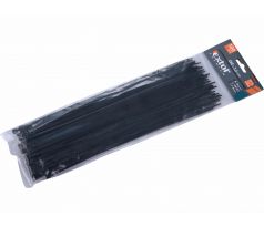 Pásky sťahovacie čierne, 3,6x280mm, 100ks, Ø70mm, 18kg, nylon PA66, EXTOL PREMIUM