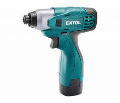 Uťahovač rázový akumulátorový 14,4V, 2x akumulátor 1,5Ah Li-ion, 120Nm, EXTOL INDUSTRIAL