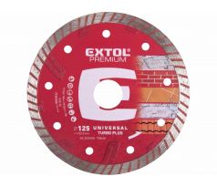 Kotúč rezný diamantový Turbo plus, ø125mm, EXTOL PREMIUM