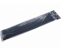 Pásky sťahovacie čierne, 4,8x500mm, 100ks, Ø150mm, 22kg, nylon PA66, EXTOL PREMIUM
