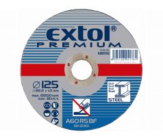 Kotúč rezný na oceľ a antikoro, 125x1,0mm, EXTOL PREMIUM