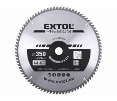 Kotúč pílový s SK plátkami, Ø350x3,5x30mm, 84z, EXTOL PREMIUM