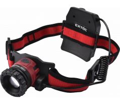 Čelovka CREE XPL LED, 450lm, 3,7V Li-Po 2,4Ah, nabíjanie cez USB, EXTOL LIGHT