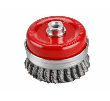 Kartáč hrnčekový M14 vrkočový, Ø100mm, EXTOL CRAFT