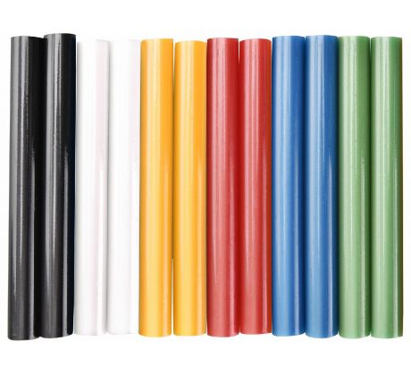 Tyčinky tavné farebné 12ks, Ø11mm, dĺžka 100mm, EXTOL CRAFT