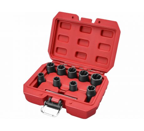 Hlavice nástrčné "Twist", 3/8", 10ks, CrMo, EXTOL PREMIUM