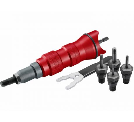 Nadstavec na nitovanie do vŕtačky, M3-M8, FORTUM