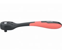 Račňa vyhnutá poplastovaná, 72 zubov, 1/4”, Crv, EXTOL PREMIUM