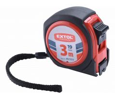 Meter zvinovací, 3m, šírka pásu 19mm, EXTOL PREMIUM