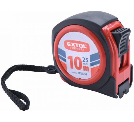 Meter zvinovací, 10m, šírka pásu 25mm, EXTOL PREMIUM