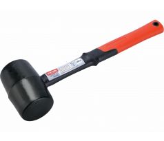 Kladivo gumené čierne sklolaminátová násada, Ø70mm, 680g, EXTOL PREMIUM