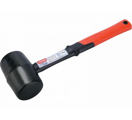 Kladivo gumené čierne sklolaminátová násada, Ø70mm, 680g, EXTOL PREMIUM