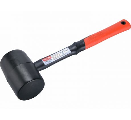 Kladivo gumené čierne sklolaminátová násada, Ø80mm, 910g, EXTOL PREMIUM