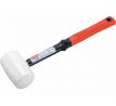 Kladivo gumené biele sklolaminátová násada, Ø50mm, 280g, EXTOL PREMIUM