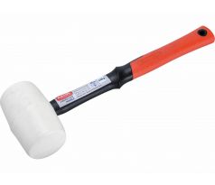 Kladivo gumené biele sklolaminátová násada, Ø60mm, 480g, EXTOL PREMIUM