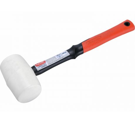 Kladivo gumené biele sklolaminátová násada, Ø60mm, 480g, EXTOL PREMIUM