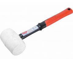 Kladivo gumené biele sklolaminátová násada, Ø70mm, 680g, EXTOL PREMIUM
