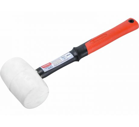 Kladivo gumené biele sklolaminátová násada, Ø70mm, 680g, EXTOL PREMIUM