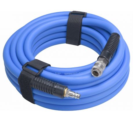 Hadica vzduchová gumená s rýchlospojkami 3/8", 10m, EXTOL PREMIUM