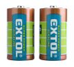 Batéria alkalická 2ks, 1,5V, typ C, EXTOL ENERGY