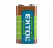 Batéria alkalická, 9V, typ 6LR61, EXTOL ENERGY