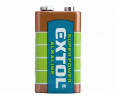 Batéria alkalická, 9V, typ 6LR61, EXTOL ENERGY