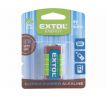 Batéria alkalická, 9V, typ 6LR61, EXTOL ENERGY