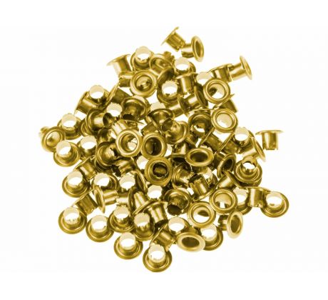 Prechodové oká, 100ks, zlaté, 4 x 8 x 4mm, EXTOL CRAFT