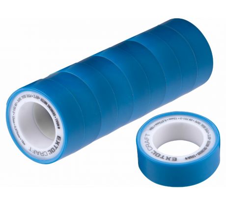 Pásky teflónové, 10ks, 12mmx10m, hr. 0,075mm, EXTOL CRAFT