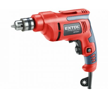 Vŕtačka kompaktná bez príklepu, príkon 450W, EXTOL PREMIUM