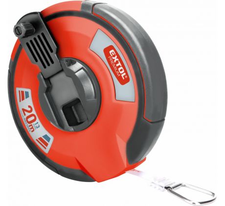 Pásmo meracie oceľové, 20m, šírka pásma 13mm, EXTOL PREMIUM