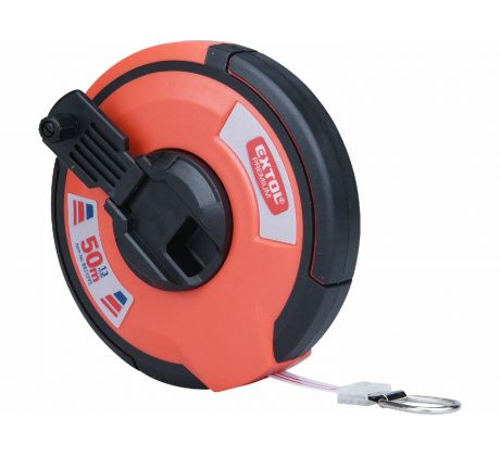 Pásmo meracie oceľové, 50m, šírka pásma 13mm, EXTOL PREMIUM