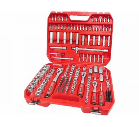 Sada nástrčných a zástrčných kľúčov, 1/4", 3/8", 1/2", 172ks, CrV, EXTOL PREMIUM