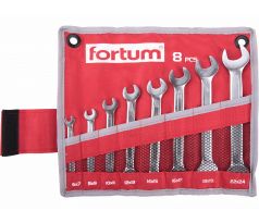 Kľúče vidlicové, 8-dielna sada, 6-24mm, 61CrV5, FORTUM
