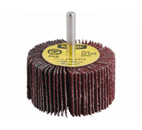 Kotúč brúsny lamelový, 60x30mm, P40, EXTOL PREMIUM