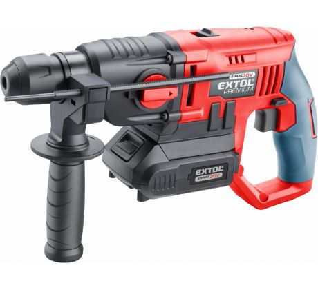 Kladivo vŕtacie aku Share20V, 1x 2Ah, SDS-plus, 1,2J, EXTOL PREMIUM