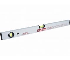 Vodováha hliníková, 2 libely, 600mm, FORTUM